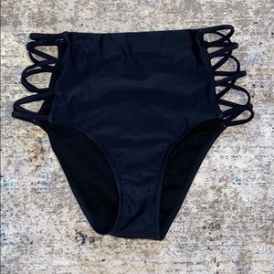 High waisted bathing suit bottoms